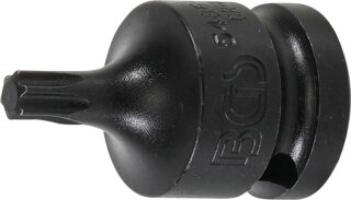 Kraft-Bit-Einsatz | Länge 42 mm | Antrieb Innenvierkant 12,5 mm (1/2") | T-Profil (für Torx) T40