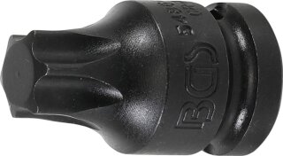 Kraft-Bit-Einsatz | Länge 42 mm | Antrieb Innenvierkant 12,5 mm (1/2") | T-Profil (für Torx) T70