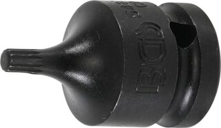 Kraft-Bit-Einsatz | Länge 43 mm | Antrieb Innenvierkant 12,5 mm (1/2") | Innenvielzahn (für XZN) M5