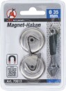 Magnet-Haken | rund | &Oslash; 34 mm | 2-tlg. | 3,5 kg