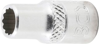 Steckschlüssel-Einsatz Zwölfkant | Antrieb Innenvierkant 6,3 mm (1/4") | SW 1/4"