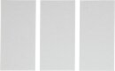 Filzgleiter | Platten | wei&szlig; | 100 x 200 mm | 3-tlg.