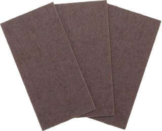 Filzgleiter | Platten | braun | 100 x 200 mm | 3-tlg.