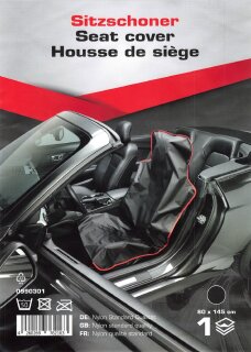 Mehrweg Sitzschoner Nylon 80 x 145 cm schwarz