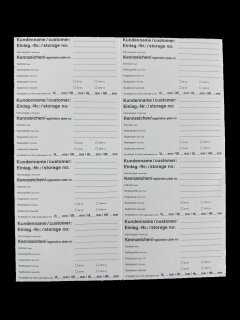 Ersatzetiketten für Ventilanhänger 850300 | 100 Stück