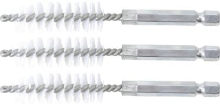 Nylonbürste | 14 mm | Antrieb Außensechskant 6,3 mm (1/4") | 3-tlg.
