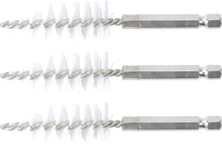 Nylonbürste | 18 mm | Antrieb Außensechskant 6,3 mm (1/4") | 3-tlg.