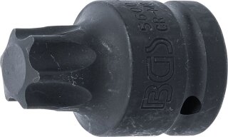 Kraft-Bit-Einsatz | Länge 60 mm | Antrieb Innenvierkant 20 mm (3/4") | T-Profil (für Torx) T100