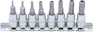 Bit-Einsatz-Satz | Antrieb Innenvierkant 6,3 mm (1/4") | Innensechskant mit Bohrung 2 - 7 mm | 8-tlg.