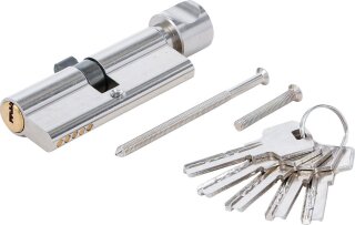 Sicherheits-Türzylinder | mit Drehknauf | 80 mm
