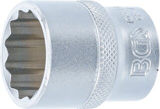 Steckschlüssel-Einsatz Zwölfkant | Antrieb Innenvierkant 12,5 mm (1/2") | SW 23 mm