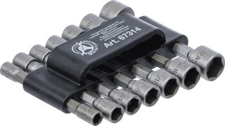 Steckschlüssel-Bit-Satz | Antrieb Außensechskant 6,3 mm (1/4") | metrisch + Zoll | 14-tlg.