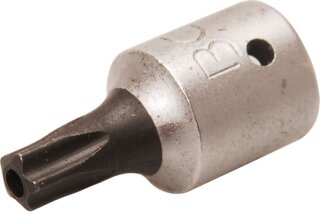 Bit-Einsatz | Antrieb Innenvierkant 6,3 mm (1/4") | TS-Profil (für Torx Plus) mit Bohrung TS25