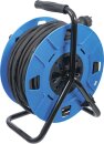 Kabeltrommel | 50 m | 3 x 1,5 mm&sup2; | 4 Steckdosen mit Verschlusskappe | IP 44 | 3500 W