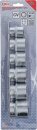 Steckschl&uuml;ssel-Einsatz-Satz, Zw&ouml;lfkant | Antrieb Innenvierkant 12,5 mm (1/2") | SW 24 - 38 mm | 6-tlg.