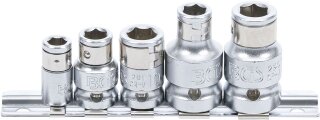 Bit-Adapter-Satz mit Haltekugel | Innenvierkant 6,3 mm (1/4") / 10 mm (3/8") / 12,5 mm (1/2") | 5-tlg.