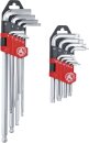 Winkelschl&uuml;ssel-Satz | lang | T-Profil (f&uuml;r Torx) T10 - T50 / Innensechskant 1,5 - 10 mm | 18-tlg.