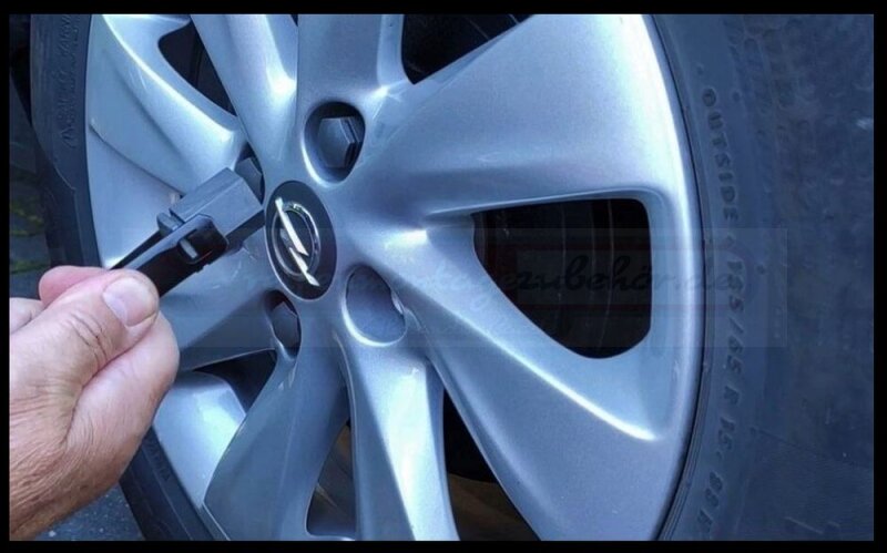 Radmutterkappen Für Opel Tigra Mokka Adam - 19mm Set In Grau