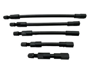 air-flexx® Ventilverlängerung, mit Kappe 105 mm schwarz, drucklos u. bruchsicher