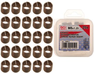 Ersatz-Gewindeeinsätze | M8 x 1,25 mm | 25-tlg.