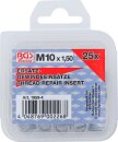 Ersatz-Gewindeeins&auml;tze | M10 x 1,5 mm | 25-tlg.