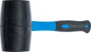 Gummihammer | Fiberglasstiel | schwarzer Kopf | &Oslash; 70 mm | 900 g