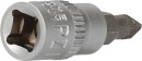 1/4" PZ Kreuzschlitz Bit-Stecknuss, PZ1