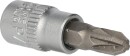 1/4" PZ Kreuzschlitz Bit-Stecknuss, PZ3