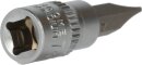 1/4" Schlitz Bit-Stecknuss, 1,2 x 7 mm