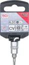 Bit-Einsatz | Antrieb Innenvierkant 6,3 mm (1/4") | T-Profil (f&uuml;r Torx) mit Bohrung T20
