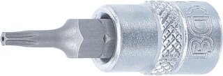 Bit-Einsatz | Antrieb Innenvierkant 6,3 mm (1/4") | T-Profil (für Torx) mit Bohrung T9