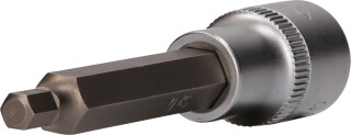1/2" Innensechskant Bit-Stecknuss, 100 mm lang, 6 mm