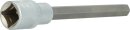 1/2" Innensechskant Bit-Stecknuss, 140 mm lang, 10 mm