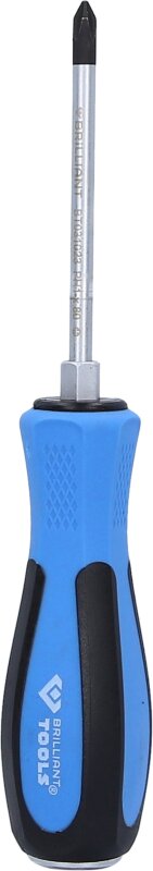 Cacciavite A Croce PH1 X 80 Mm BRILLIANT TOOLS - Impugnatura Ergonomica, Acciaio Vanadio - Foto 9