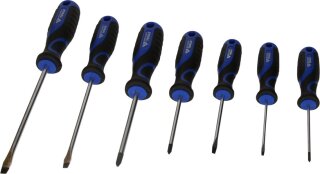 Schraubendreher-Satz, 7-tlg, Schlitz, PH