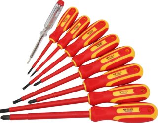 VDE Schraubendreher-Satz, 9-tlg, Schlitz und PH Phillips