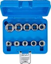 Steckschl&uuml;ssel-Einsatz-Satz Sechskant | Antrieb Innenvierkant 12,5 mm (1/2") | Zollgr&ouml;&szlig;en | 10-tlg.