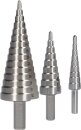 Stufenbohrer-Satz, 3-tlg, &Oslash; 4 - 32 mm