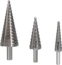 Stufenbohrer-Satz, 3-tlg, &Oslash; 4 - 32 mm