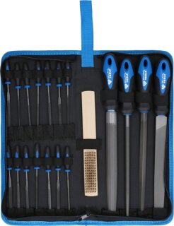 Feilen-Satz mit Feilenbürste, 19-tlg