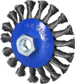 Kegelbürste, Ø 100 mm mit M14 x 2,0 mm Aufnahme