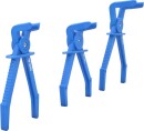 Schlauch-Abklemm-Zangen-Satz, 90&deg; abgewinkelt, 3-tlg