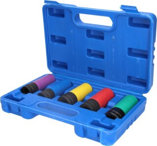 1/2" Alu-Felgen-Kraft-Stecknuss-Satz, 5-tlg