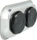 Magnetisches Tablett / Schale aus Edelstahl, 140 x 240 mm
