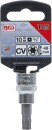 Bit-Einsatz | Antrieb Innenvierkant 10 mm (3/8") | T-Profil (f&uuml;r Torx) T45