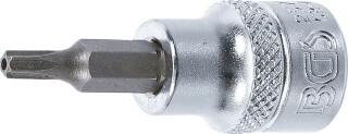 Bit-Einsatz | Antrieb Innenvierkant 10 mm (3/8") | T-Profil (für Torx) mit Bohrung T20