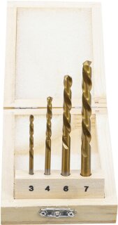 Bohrer-Satz | HSS | linksschneidend | 4-tlg.