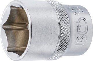 Steckschlüssel-Einsatz Sechskant | Antrieb Innenvierkant 12,5 mm (1/2") | SW 7/8"