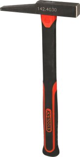 Elektrikerhammer, französische Form, Fiberglasstiel, 200g