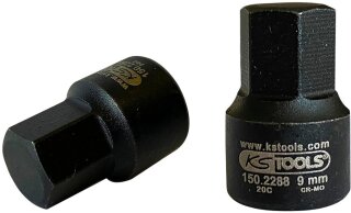 1/4" Bit-Stecknuss für Innensechskant-Schrauben am Bremssattel, 9 mm